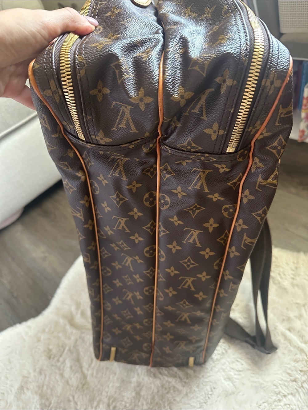 Louis Vuitton Alize Monogram Canvas Travel Bag - Picture 7 of 16